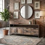 Exclusive Handcraft Rustic United Acacia TV Stand - Image 3