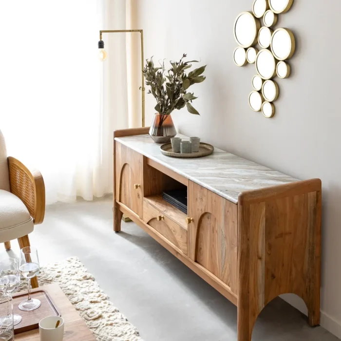 Exclusive Natura Wooden Credenza Sideboard - Image 5