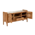Natura Credenza Sideboard, Luxury Lodge Sideboard, Modern Natura Wooden Credenza Sideboard (Solid Wood)