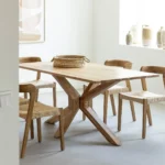 Solid Veined Wood Coffee Table, Vein Wood Table