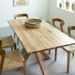 Solid Veined Wood Coffee Table - Image 7