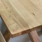 Solid Veined Wood Coffee Table - Image 4