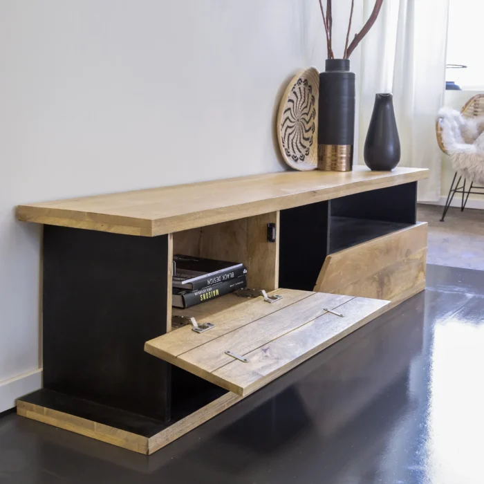 Modern Gathering Sideboard for Dining Room (Solid Wood) - Image 4