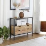 Solid Wood Handcrafted Side Luxe Console - Image 3
