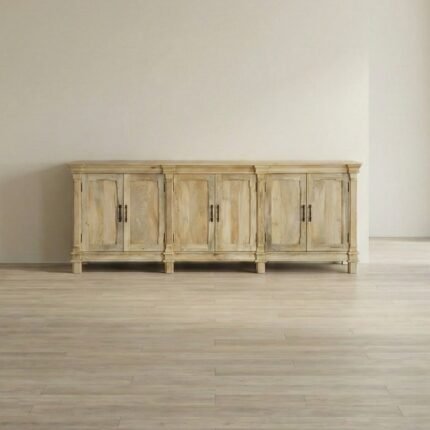 Classic Natural Wooden Sideboard (Solid Wood )