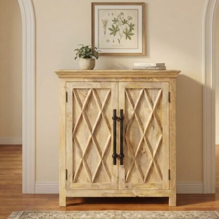 Elegant Handcrafted Wooden Console Cabinet – Luxury Furniture