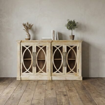 Exclusive Sideboard with Decorative Glass and Stunning Details