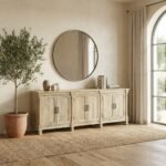 Classic Natural Wooden Sideboard (Solid Wood ) - Image 2