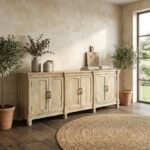 Classic Natural Wooden Sideboard (Solid Wood ) - Image 5