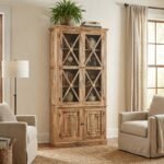 Exclusive Mango Wood Horizon Hutch Cupboard with Artistic Detailing - Image 2