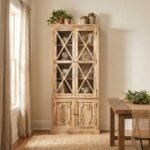 Exclusive Mango Wood Horizon Hutch Cupboard with Artistic Detailing - Image 3