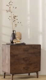 Exclusive Large Wooden Storage Chest with Artistic Design - Image 2