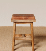 Exclusive Bar Stool with Leather Upholstery - Image 2