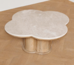 Exclusive Wooden Coffee Table with Marble Top for Home Décor - Image 3