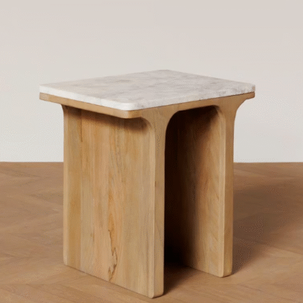 Coffee Table Mango Solid Wood with marble Top, Coffee Table Solid Wood