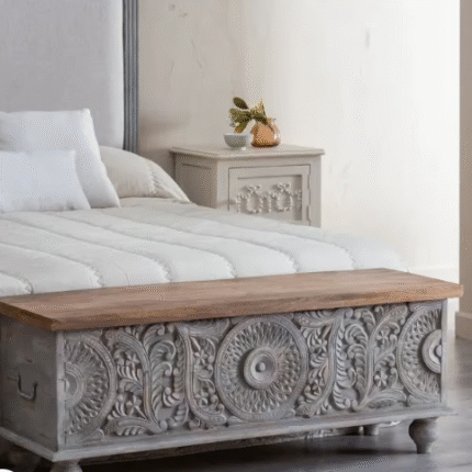 Wooden Handicraft Trunk (Solid Wood)
