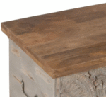 Exclusive Wooden Handicraft Trunk with Carved Finish - Image 3