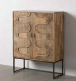 Luxury Handcrafted Wooden Cabinet for Living Room - Image 2