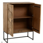 Luxury Handcrafted Wooden Cabinet for Living Room - Image 3