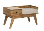 Luxury Handcrafted Wooden Telephone Bench - Image 2