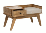 Luxury Handcrafted Wooden Telephone Bench - Image 3
