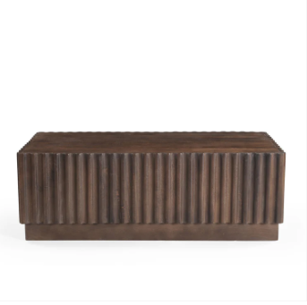 Rectangular Solid Mango Wood Coffee Table, Handicraft Coffee Table 21
