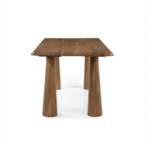 Elegant Modern Natural Wood Dining Table – Rectangular Design - Image 2