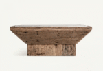 Luxury Square Wooden Base Coffee Table – Perfect for Living Room - Image 4