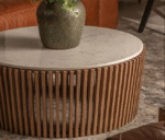 Exclusive Handicraft Round Marble Coffee Table - Image 2