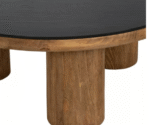 Exclusive Wooden Coffee Table with Mirror Top - Image 4
