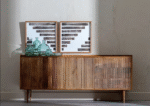 Handicraft Wooden Sideboard, Exclusive Wooden Sideboard
