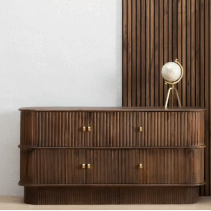 Handicraft Brown solid wood sideboard, Handicraft Brown wood sideboard