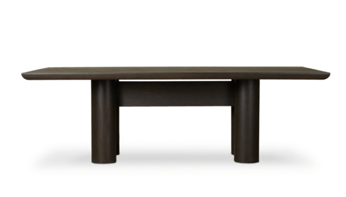 Exclusive Wooden Brown Wood Dining Table - Image 4