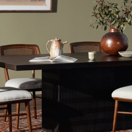 Rectangular Brown Dining Table