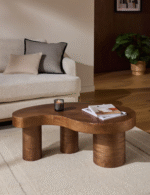 Exclusive Wooden Mango Shape Coffee Table - Image 2