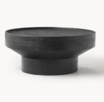 Exclusive Black Round Wooden Coffee Table - Image 3