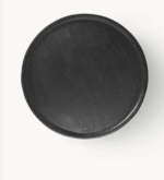 Exclusive Black Round Wooden Coffee Table - Image 4