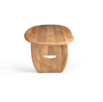 Mesa de centro ovalada de madera de mango - Image 4