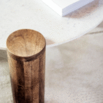 Mesa de Centro de Marmol y Madera Houston - Image 4