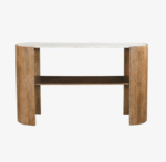 Consola de Madera de mango y mármol Varsovia