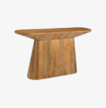 Consola ovalada de madera de mango 175x40x89cm - Image 2