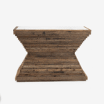 Consola de madera de olmo reciclada Pisco