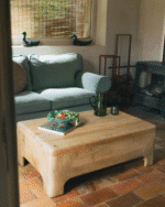 Mesa de Centro Rectangular de Madera de Mango