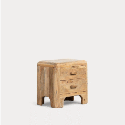 Mesita de Noche de Madera de Mango