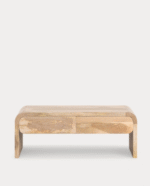 Mesa de Centro con 2 Cajones de Madera de Mango - Image 8