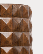 Mesa Auxiliar Redonda de Madera de Mango - Image 3
