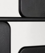 Estantería con escritorio de madera de pino y madera de olmo - Image 3