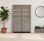 Wardrobe Solid Wood with Mirror