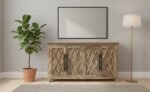 Exclusive Modern Sideboard with Artistic Finish