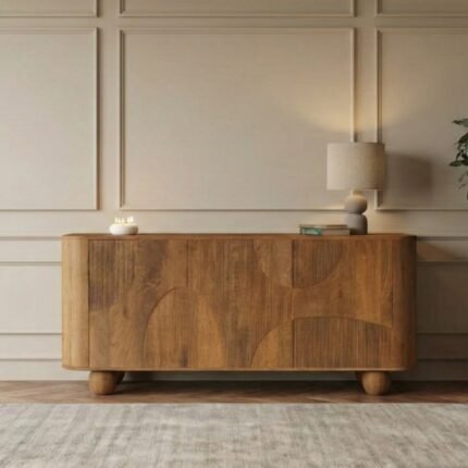 Exclusive Ivan Wood Sideboard with Ball Feet